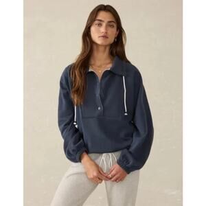 Stylish Faherty High Standard Organic Cotton Fleece Anorak M